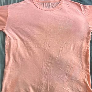 Vintage Women Soft Pink Tee Shirt Cotton